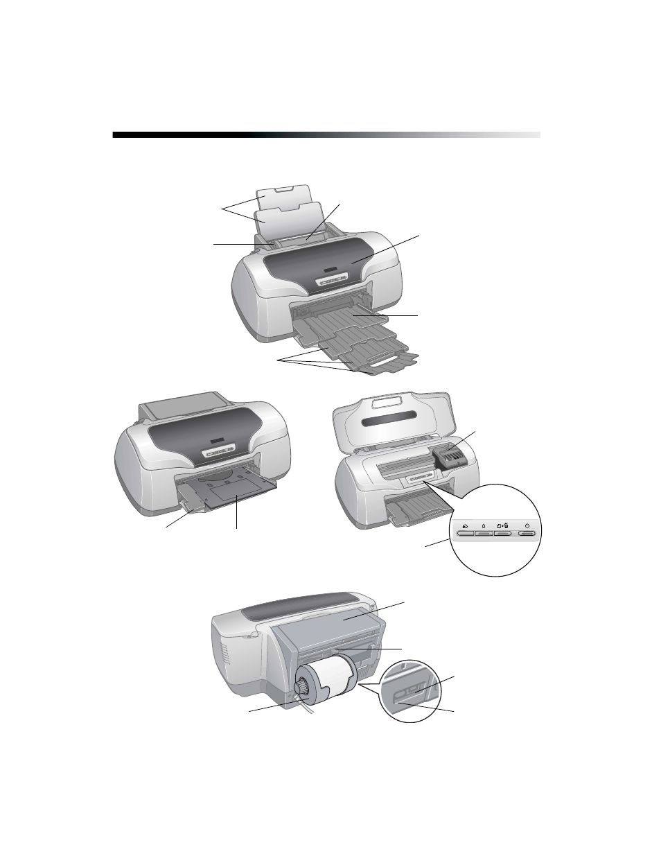 Printer parts | Epson R800 User Manual | Page 90 / 116