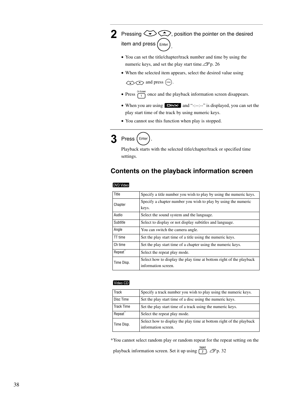 Contents on the playback information screen | Epson DREAMIO EH-DM3 User Manual | Page 40 / 85