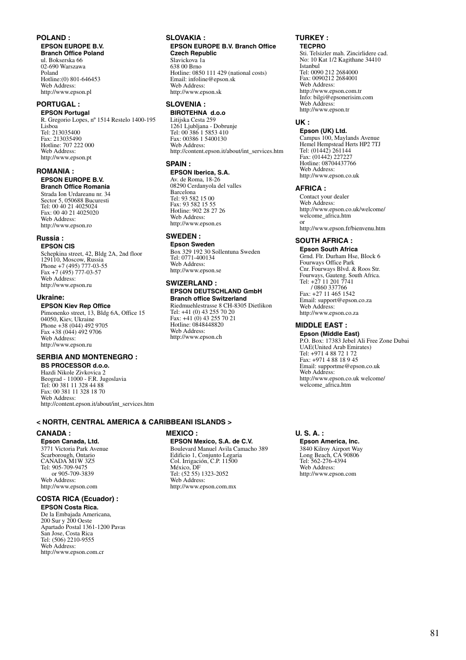 Epson DREAMIO EH-DM3 User Manual | Page 83 / 85
