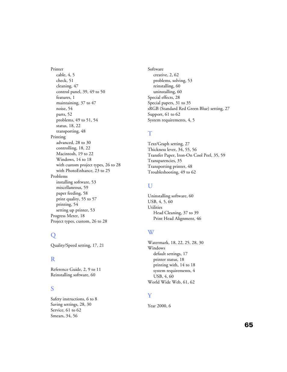 Epson Stylus Color 760/860 User Manual | Page 71 / 74