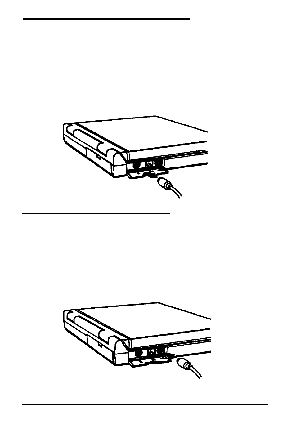 Connecting an external keyboard, Connecting a pointing device | Epson 500 Series User Manual | Page 53 / 121