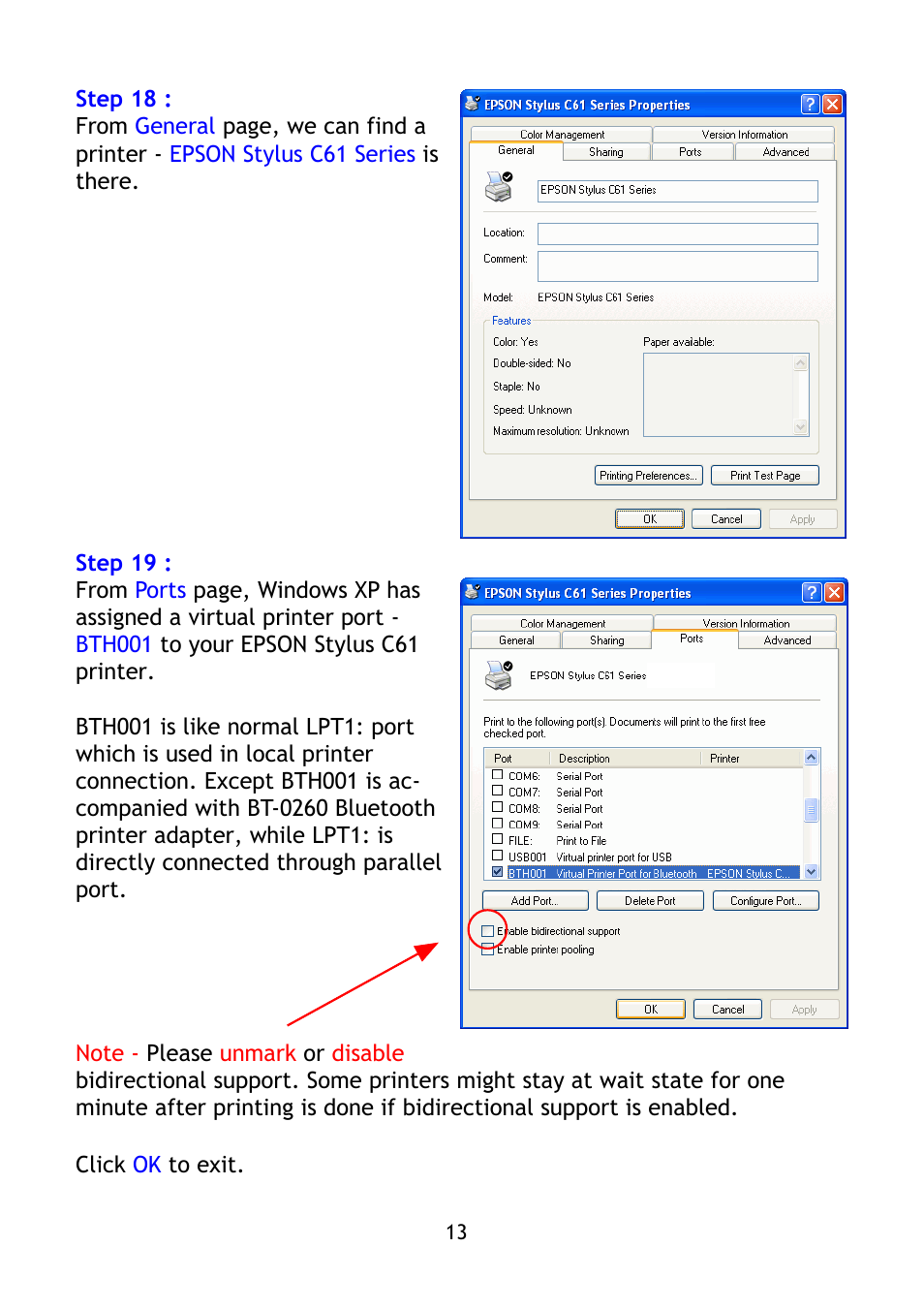 Epson BT-0260 User Manual | Page 16 / 36