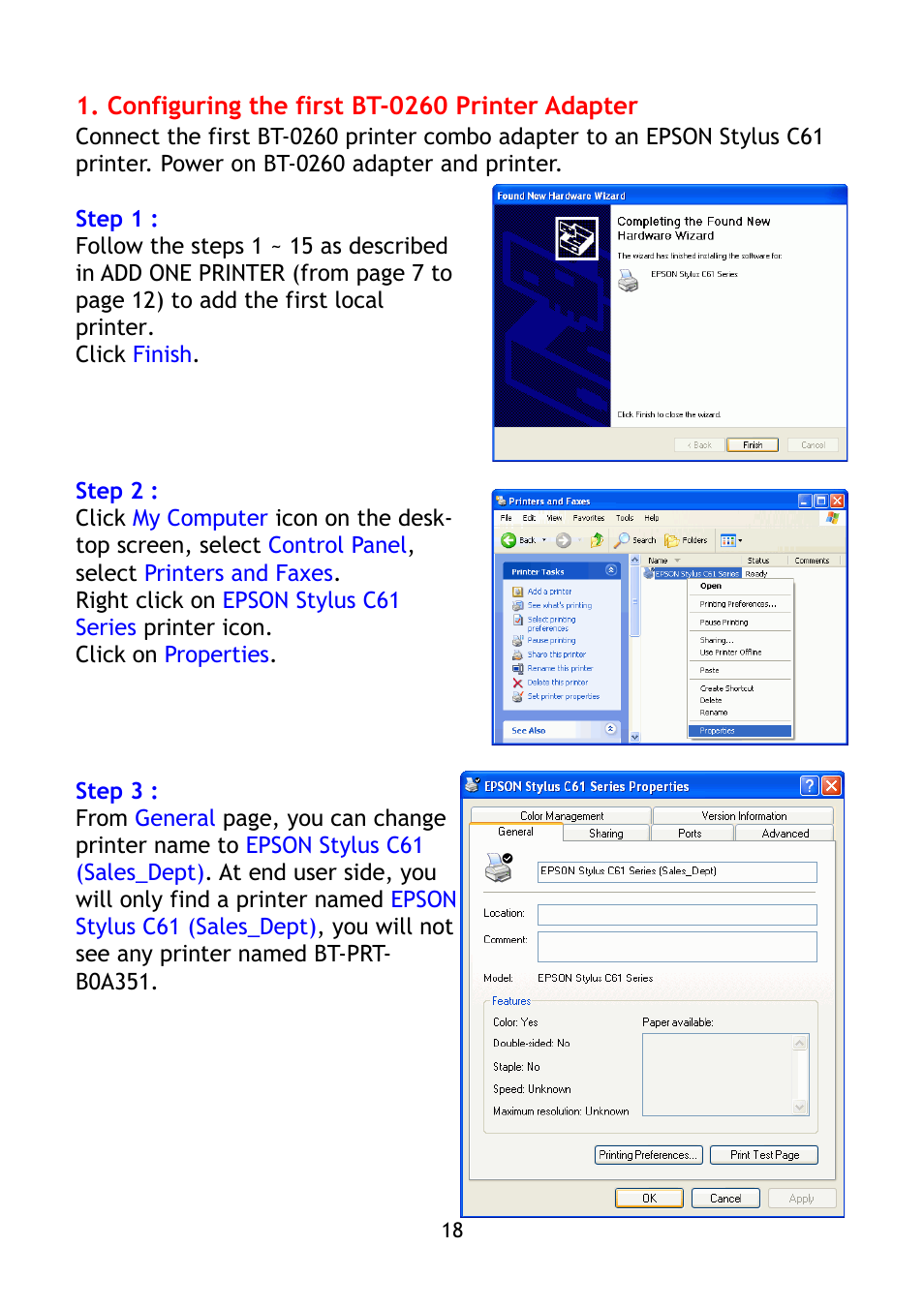 Epson BT-0260 User Manual | Page 21 / 36