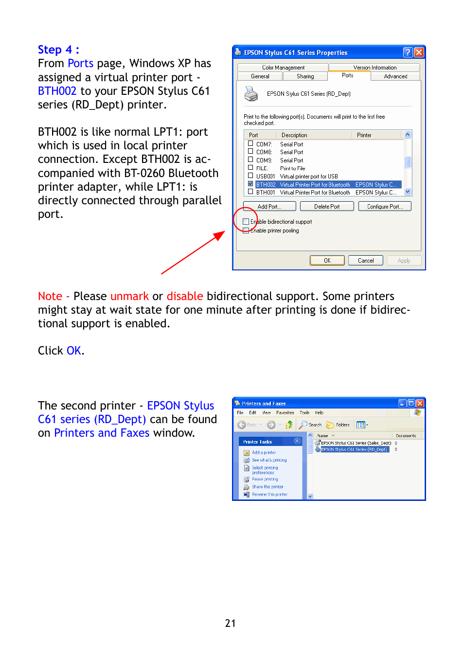 Epson BT-0260 User Manual | Page 24 / 36