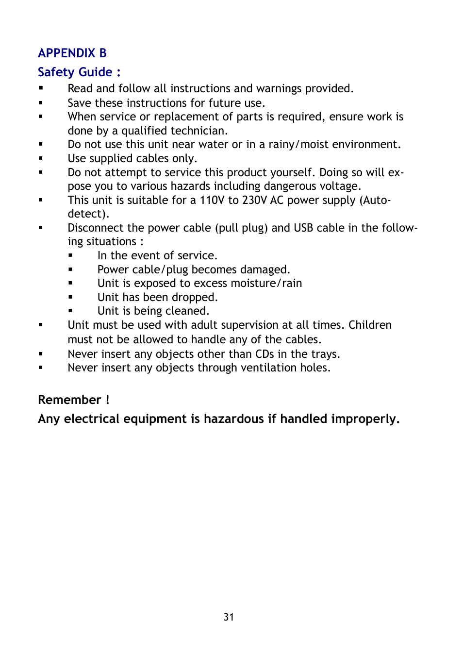 Epson BT-0260 User Manual | Page 34 / 36