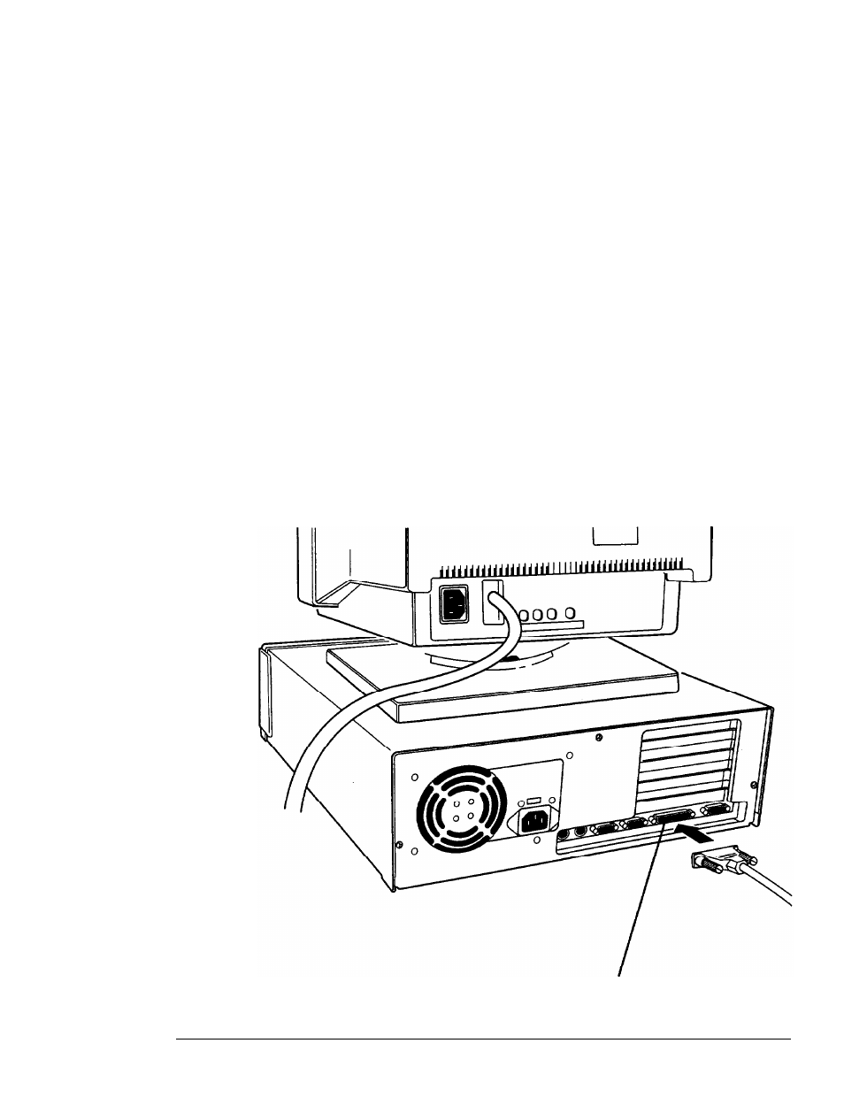 Connecting a printer of other device, Using the parallel port | Epson 7500 User Manual | Page 18 / 58