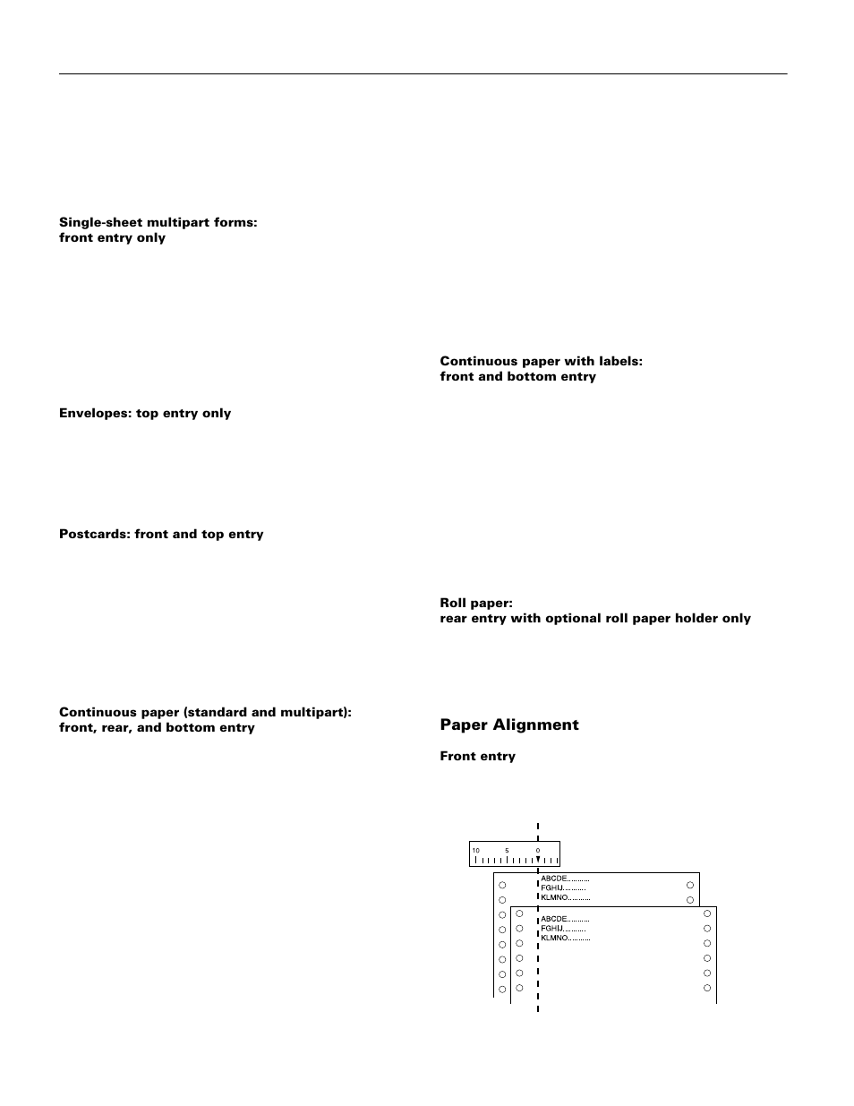 Paper alignment, Epson lq-570e | Epson LQ-570e User Manual | Page 4 / 18