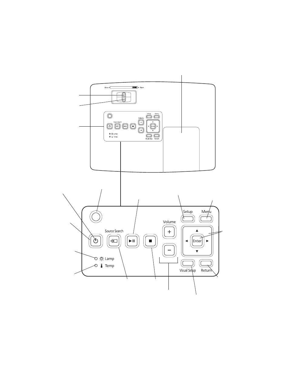 Top view | Epson 85HD User Manual | Page 10 / 80