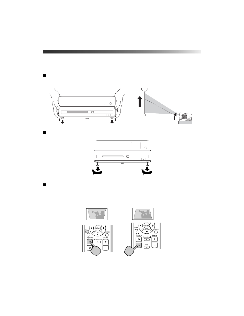 Adjusting the picture | Epson 85HD User Manual | Page 26 / 80