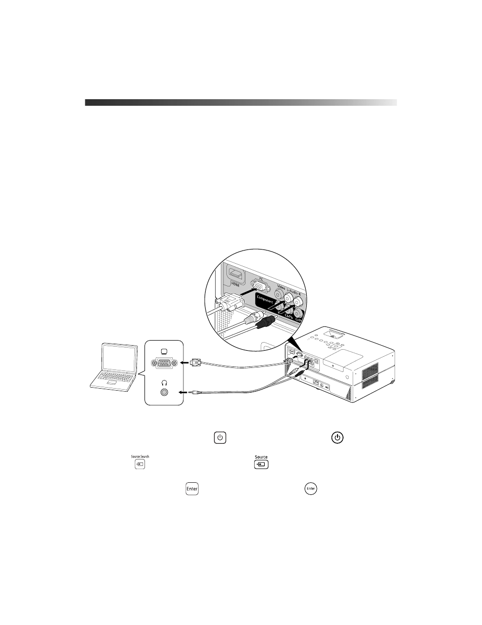 Connecting a computer or laptop, Connecting to the pc port | Epson 85HD User Manual | Page 39 / 80