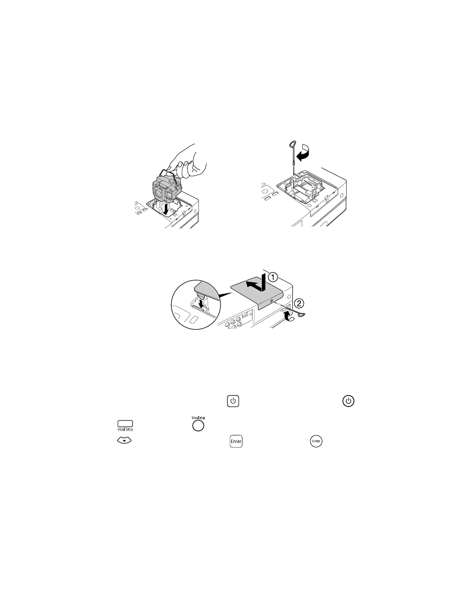 Resetting the lamp timer | Epson 85HD User Manual | Page 59 / 80