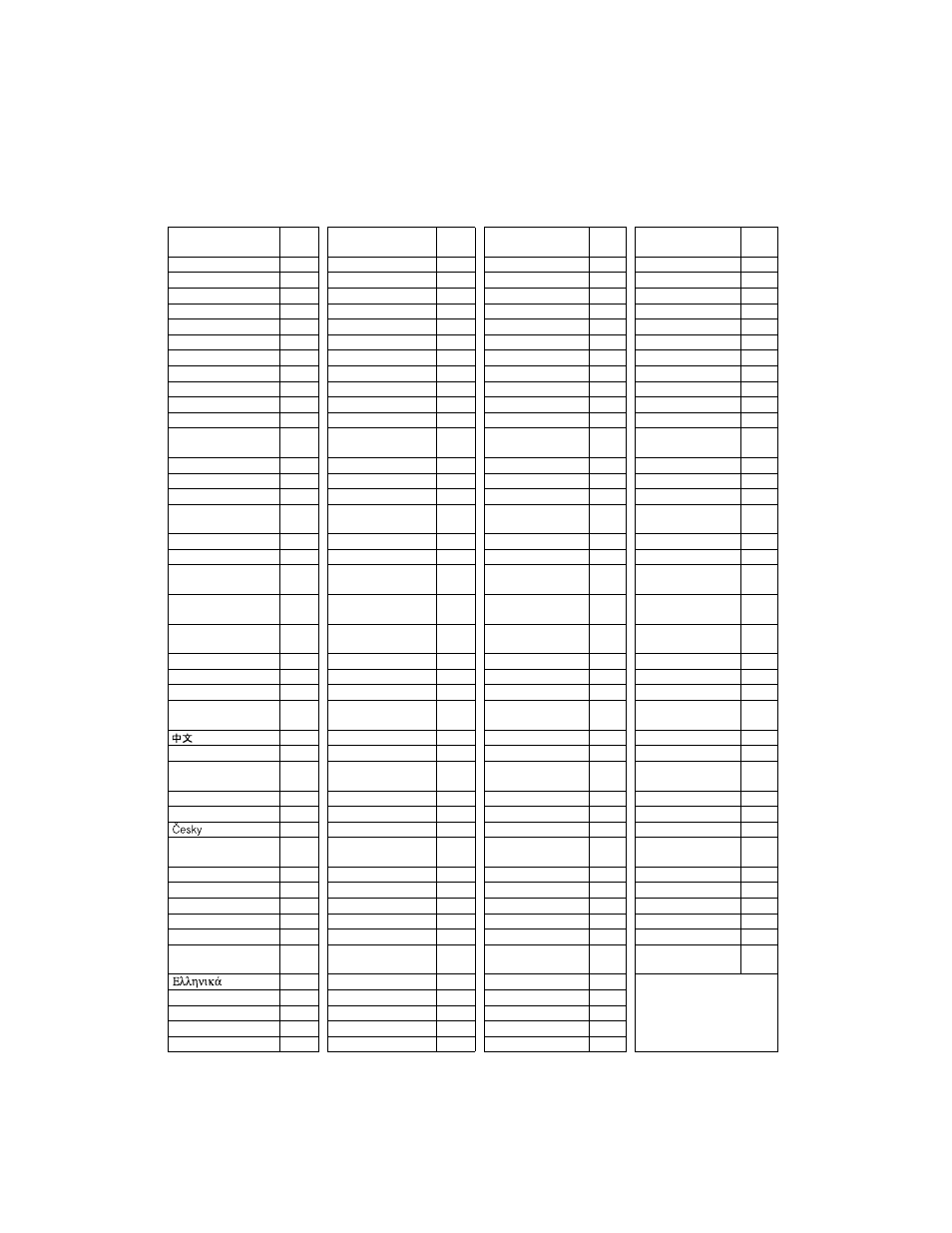 Language codes, 80, Language codes | Epson 85HD User Manual | Page 80 / 80