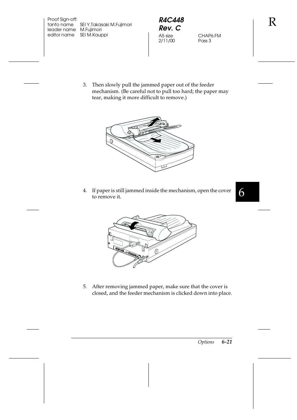 R4c448 rev. c | Epson 1200 series User Manual | Page 121 / 185