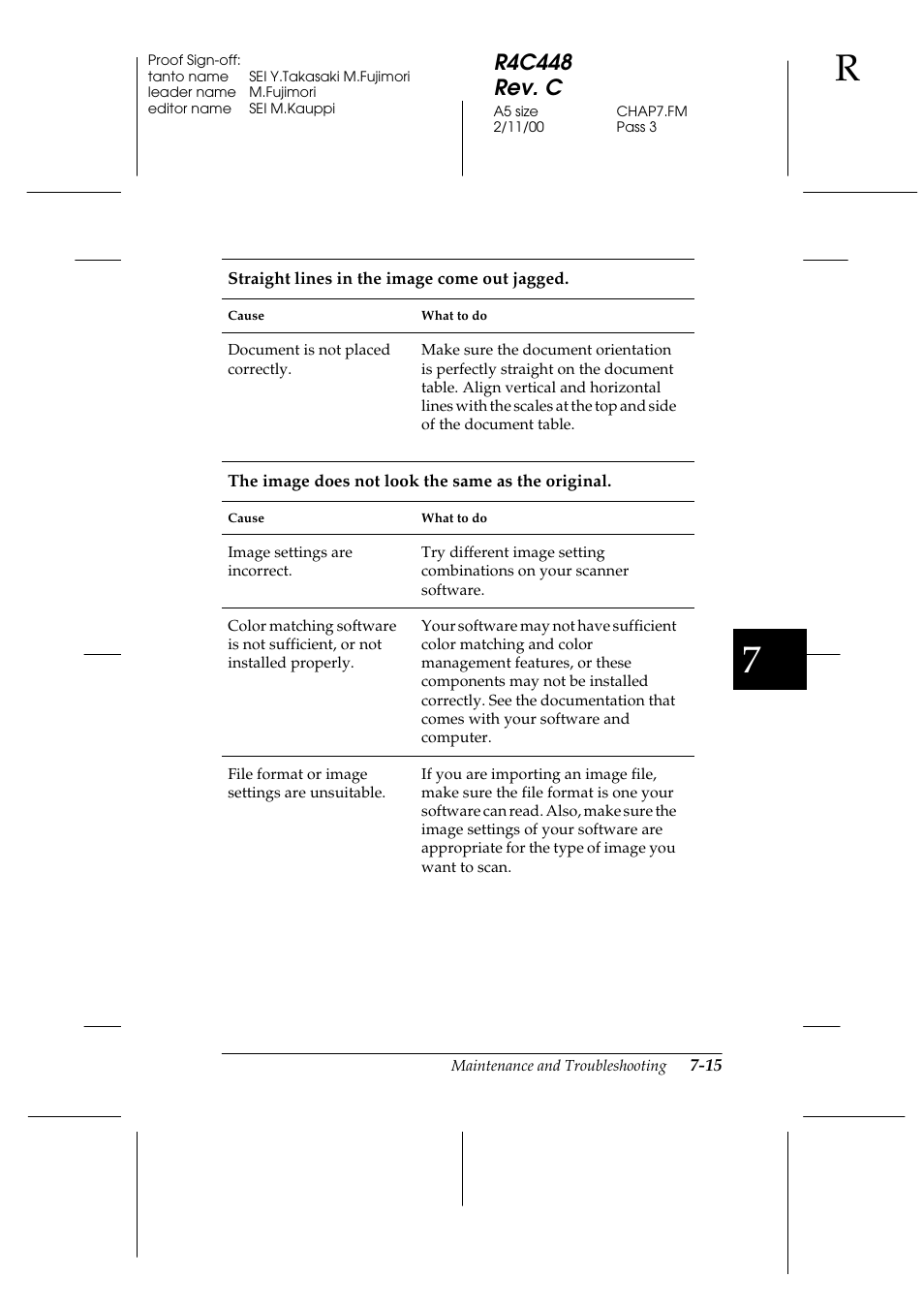 R4c448 rev. c | Epson 1200 series User Manual | Page 139 / 185