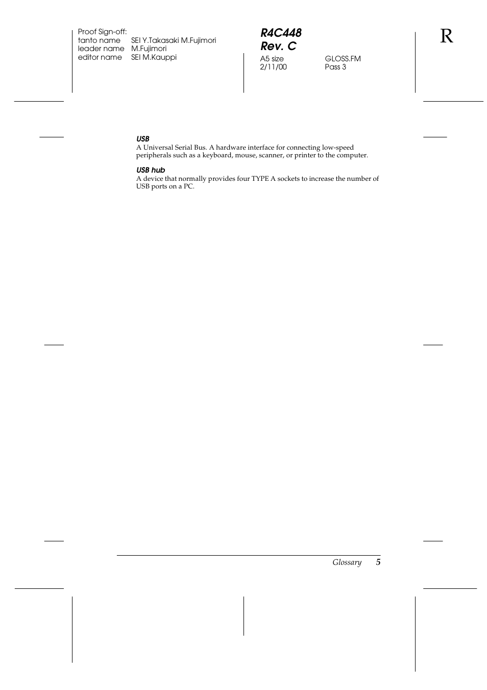 R4c448 rev. c | Epson 1200 series User Manual | Page 177 / 185