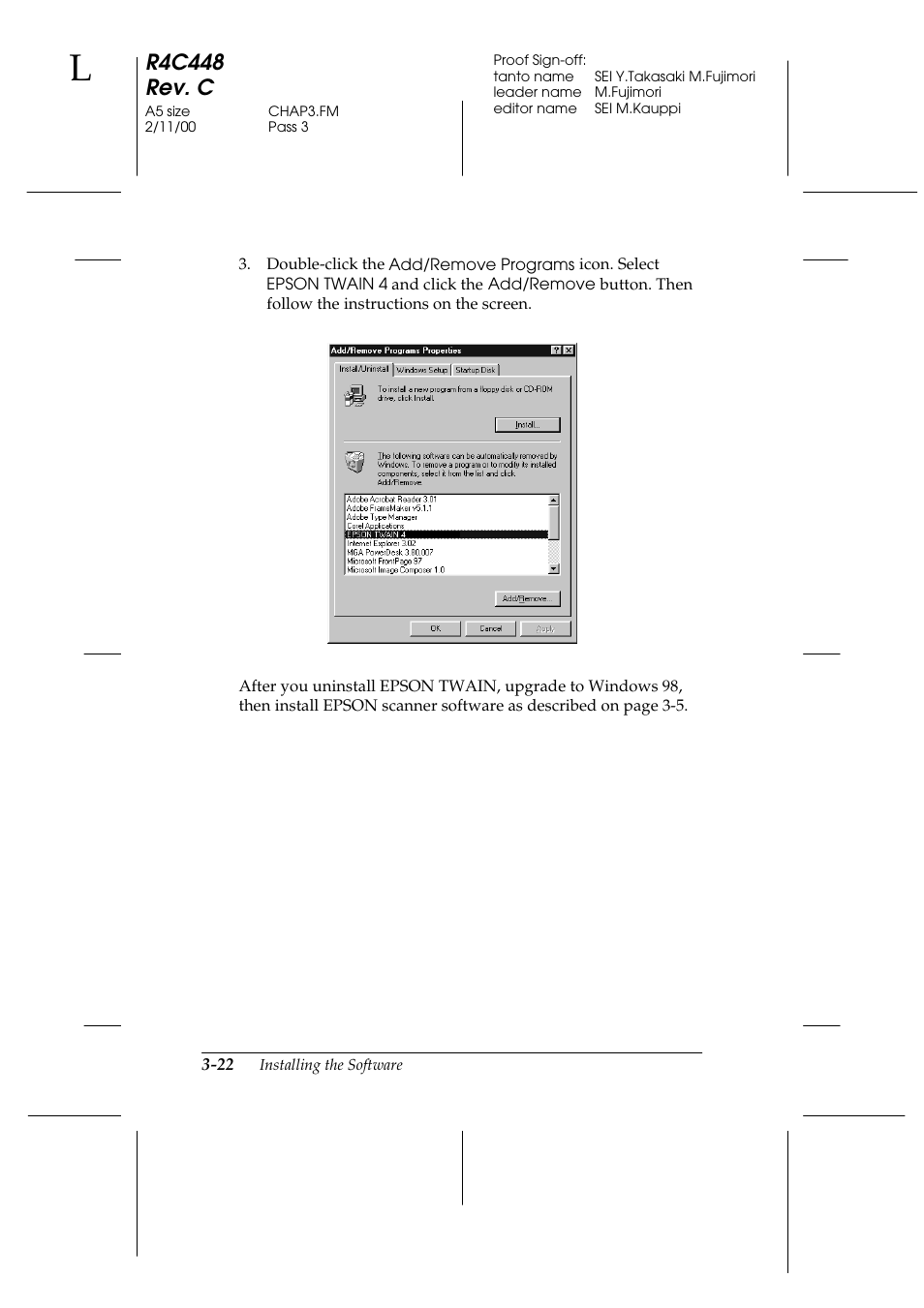 R4c448 rev. c | Epson 1200 series User Manual | Page 62 / 185