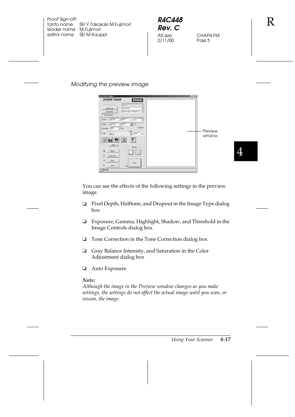 R4c448 rev. c | Epson 1200 series User Manual | Page 83 / 185