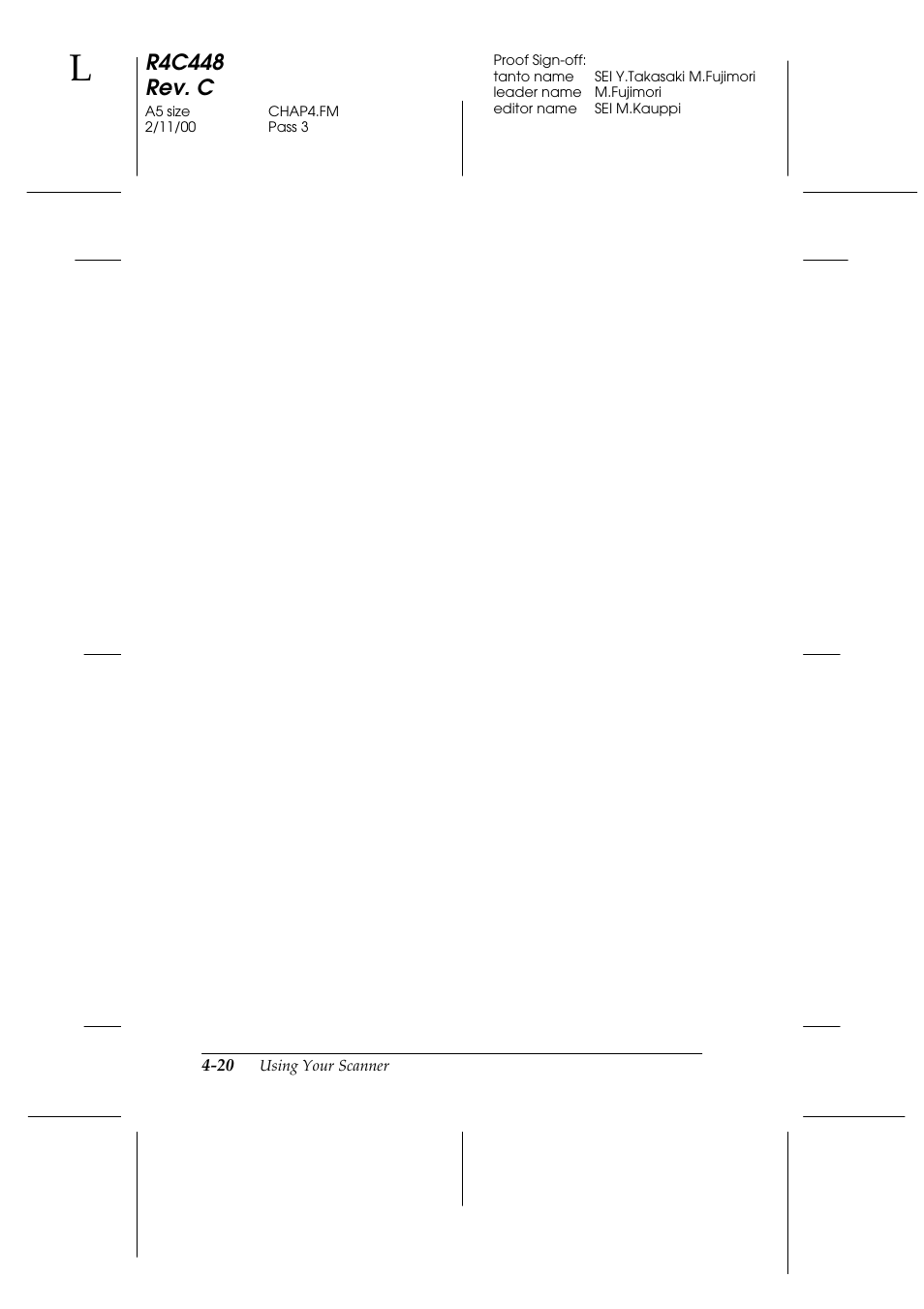 R4c448 rev. c | Epson 1200 series User Manual | Page 86 / 185