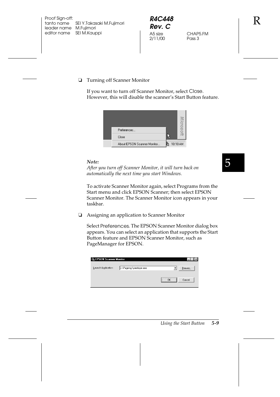 R4c448 rev. c | Epson 1200 series User Manual | Page 95 / 185