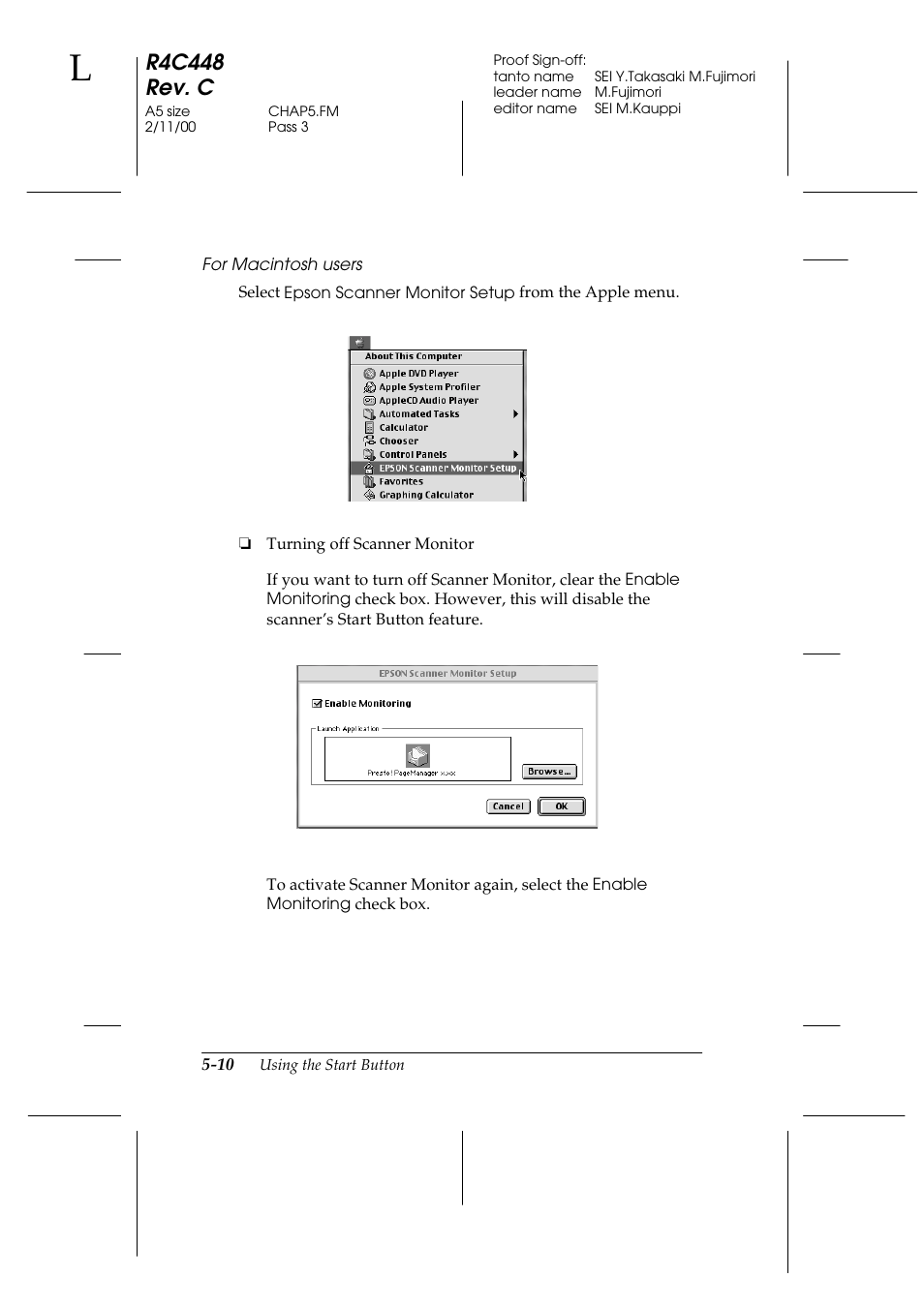 R4c448 rev. c | Epson 1200 series User Manual | Page 96 / 185