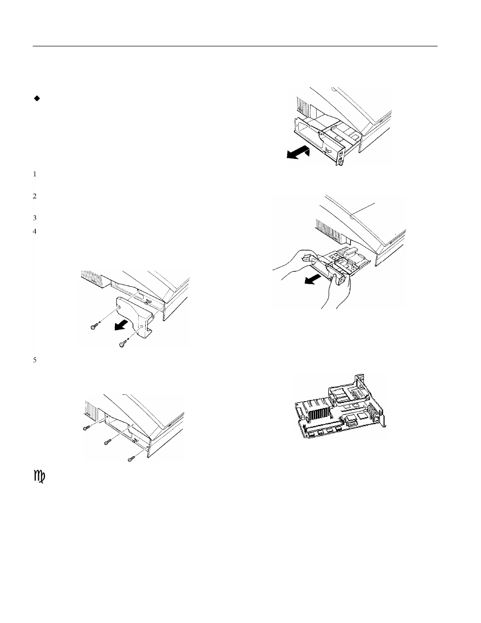 Removing the controller board, Epson actionlaser 1600 | Epson 1600 User Manual | Page 4 / 9