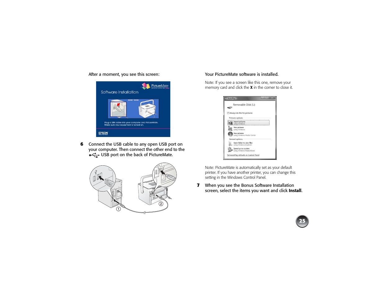 Epson PICTUREMATE PM 225 User Manual | Page 27 / 67