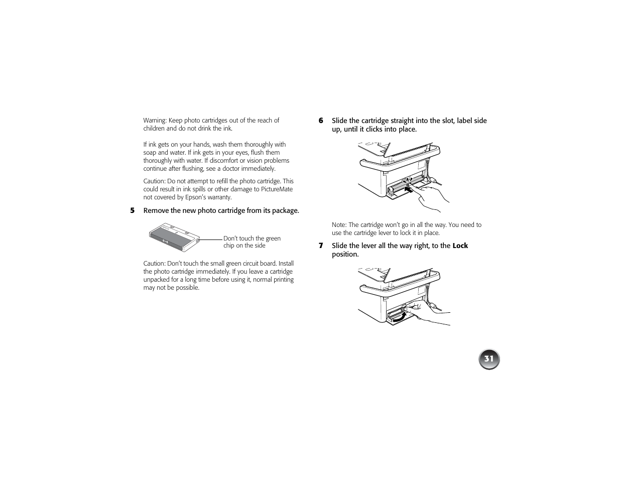 Epson PICTUREMATE PM 225 User Manual | Page 33 / 67