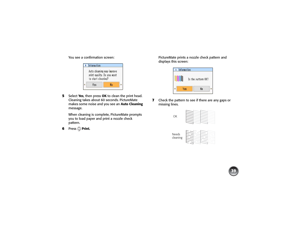 Epson PICTUREMATE PM 225 User Manual | Page 41 / 67