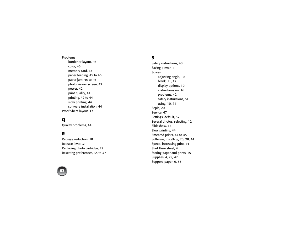 Epson PICTUREMATE PM 225 User Manual | Page 64 / 67
