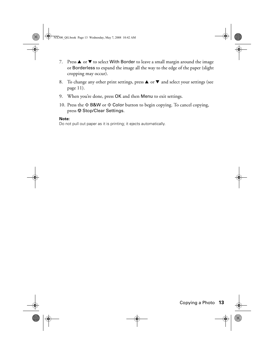 Epson Stylus NX300 User Manual | Page 13 / 56