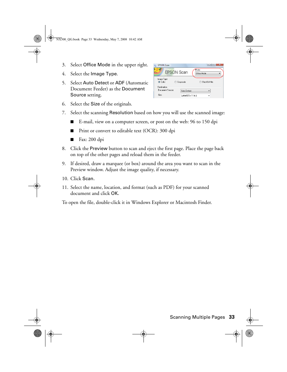 Epson Stylus NX300 User Manual | Page 33 / 56