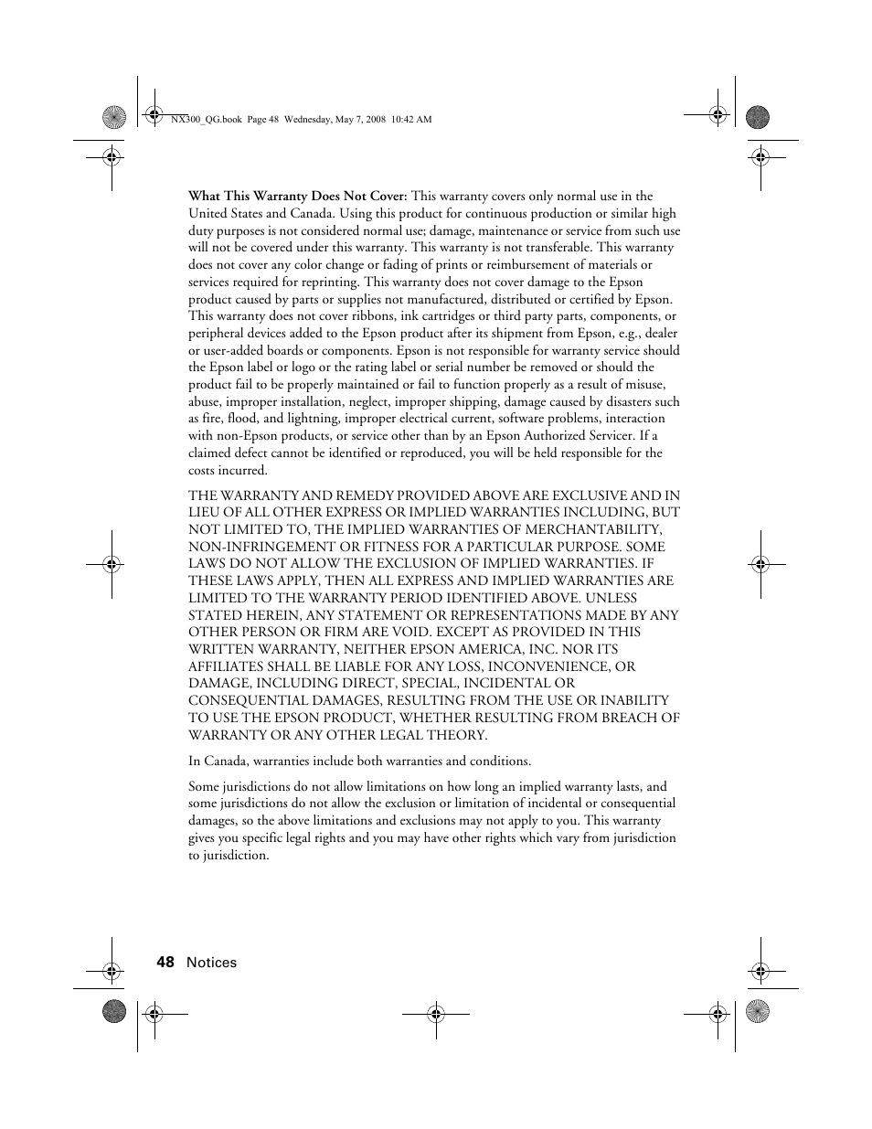 Epson Stylus NX300 User Manual | Page 48 / 56
