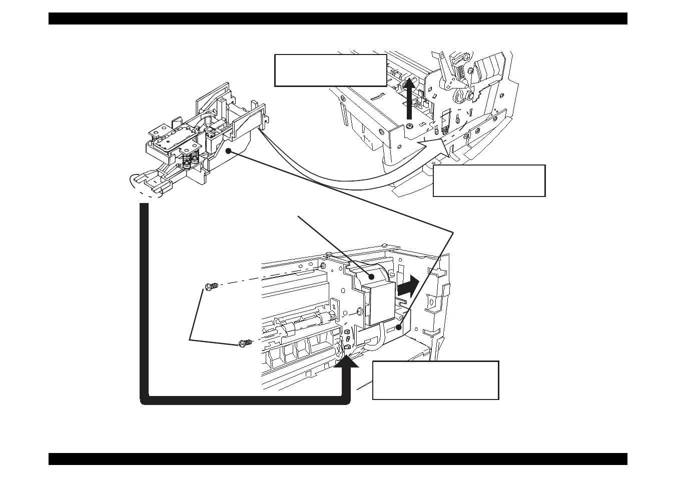 Figure 4-9, “removing the cap and pump assemblies | Epson 440 User Manual | Page 114 / 212