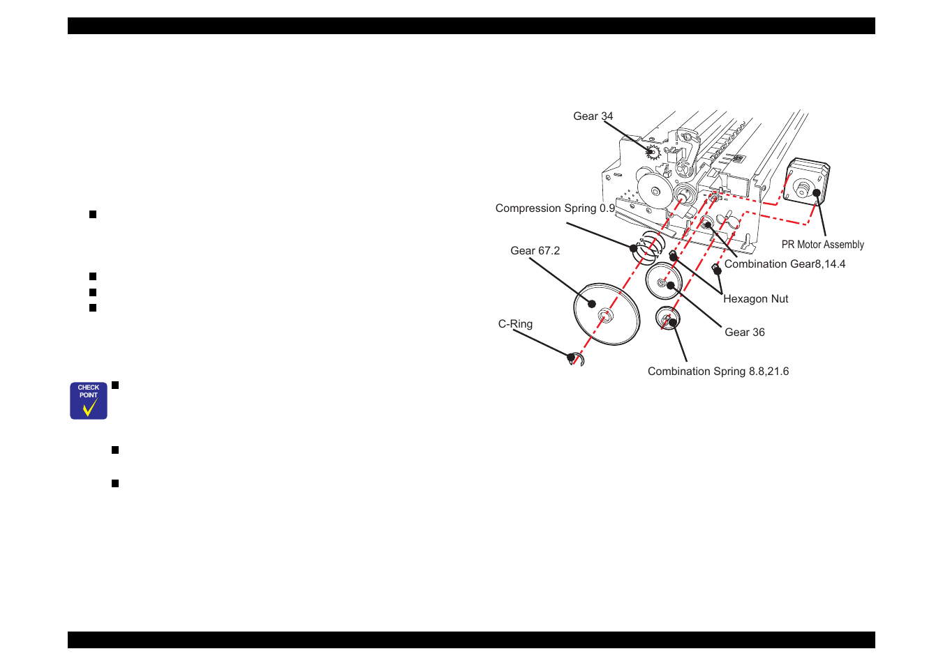 5 removing the pf motor assembly | Epson 440 User Manual | Page 117 / 212