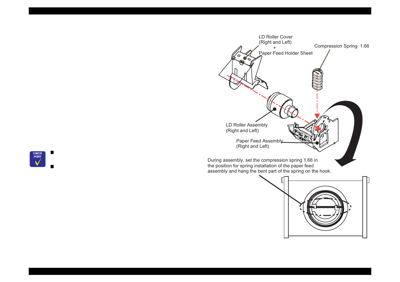 2 removing the right and left ld roller assembly | Epson 440 User Manual | Page 122 / 212