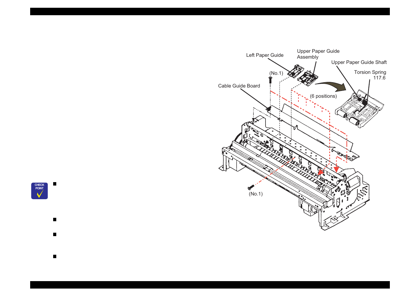8 removing the pf roller assembly | Epson 440 User Manual | Page 125 / 212