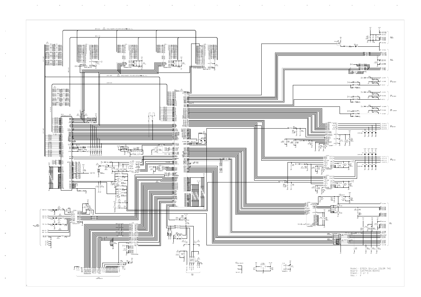 C257main circuit diagram | Epson 440 User Manual | Page 207 / 212