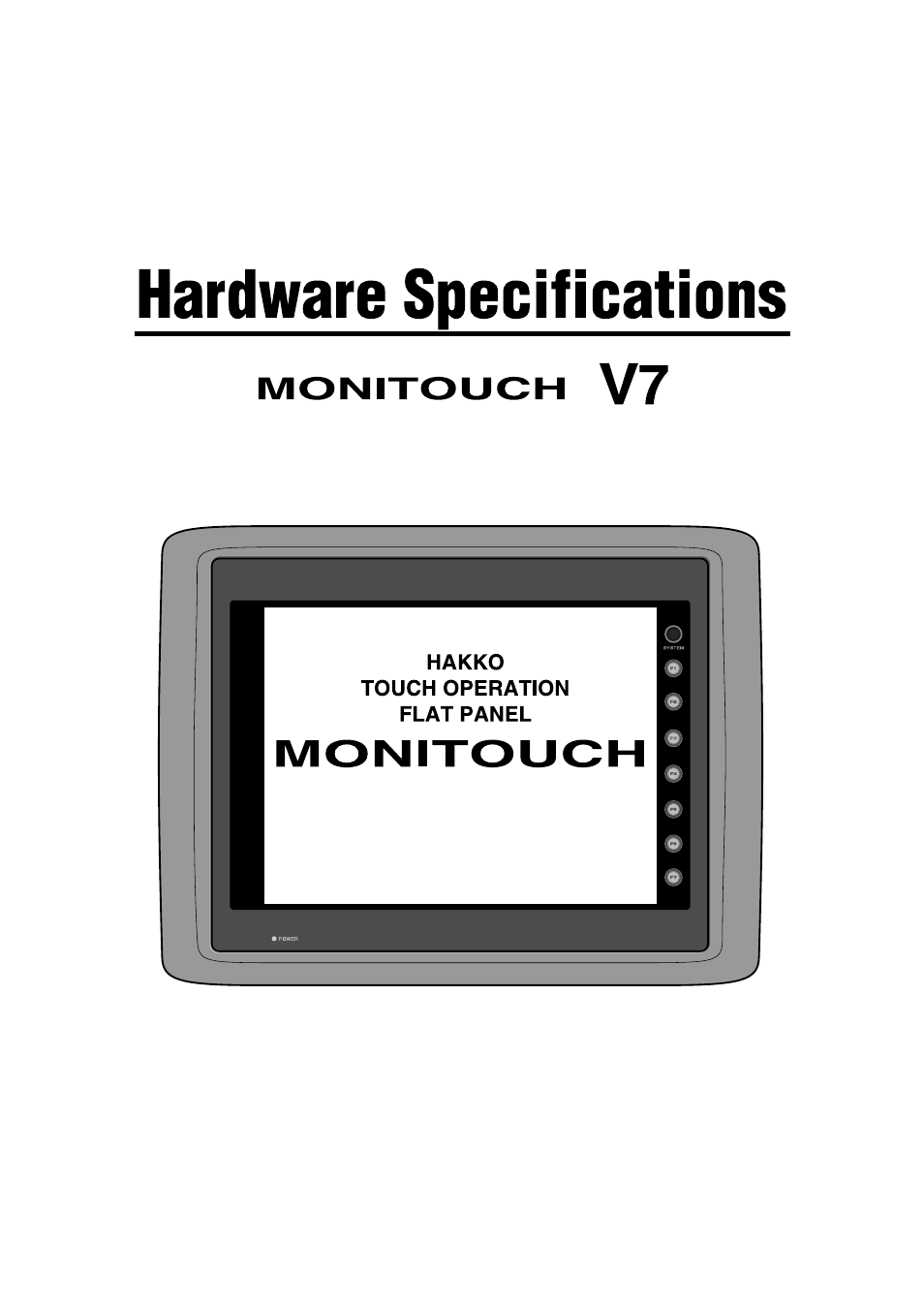 Hakko MONITOUCH V7 series User Manual | 344 pages