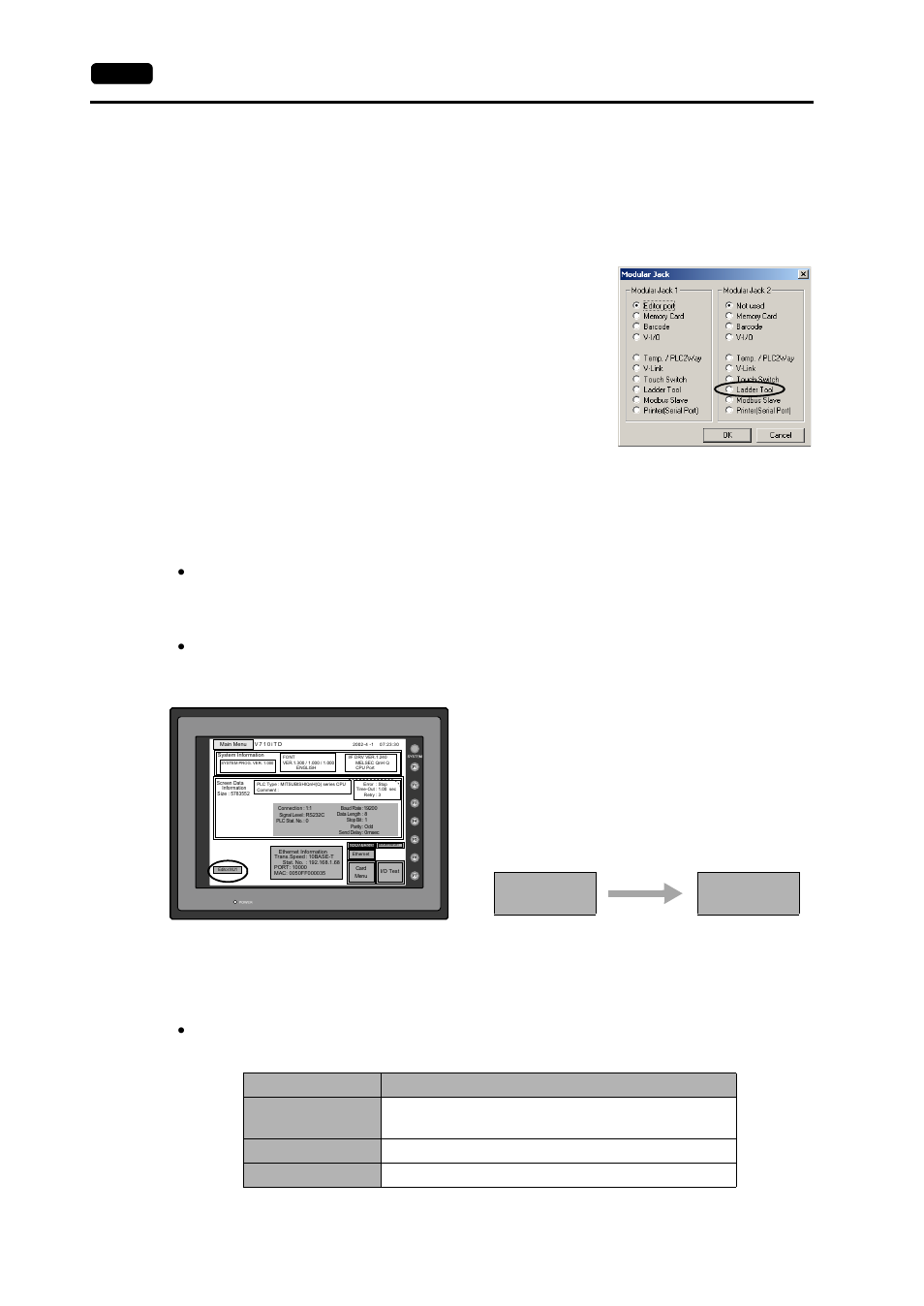 Settings and communications, Editor: mj1 editor, 20 1. mitsubishi plc | Hakko MONITOUCH V7 series User Manual | Page 227 / 344