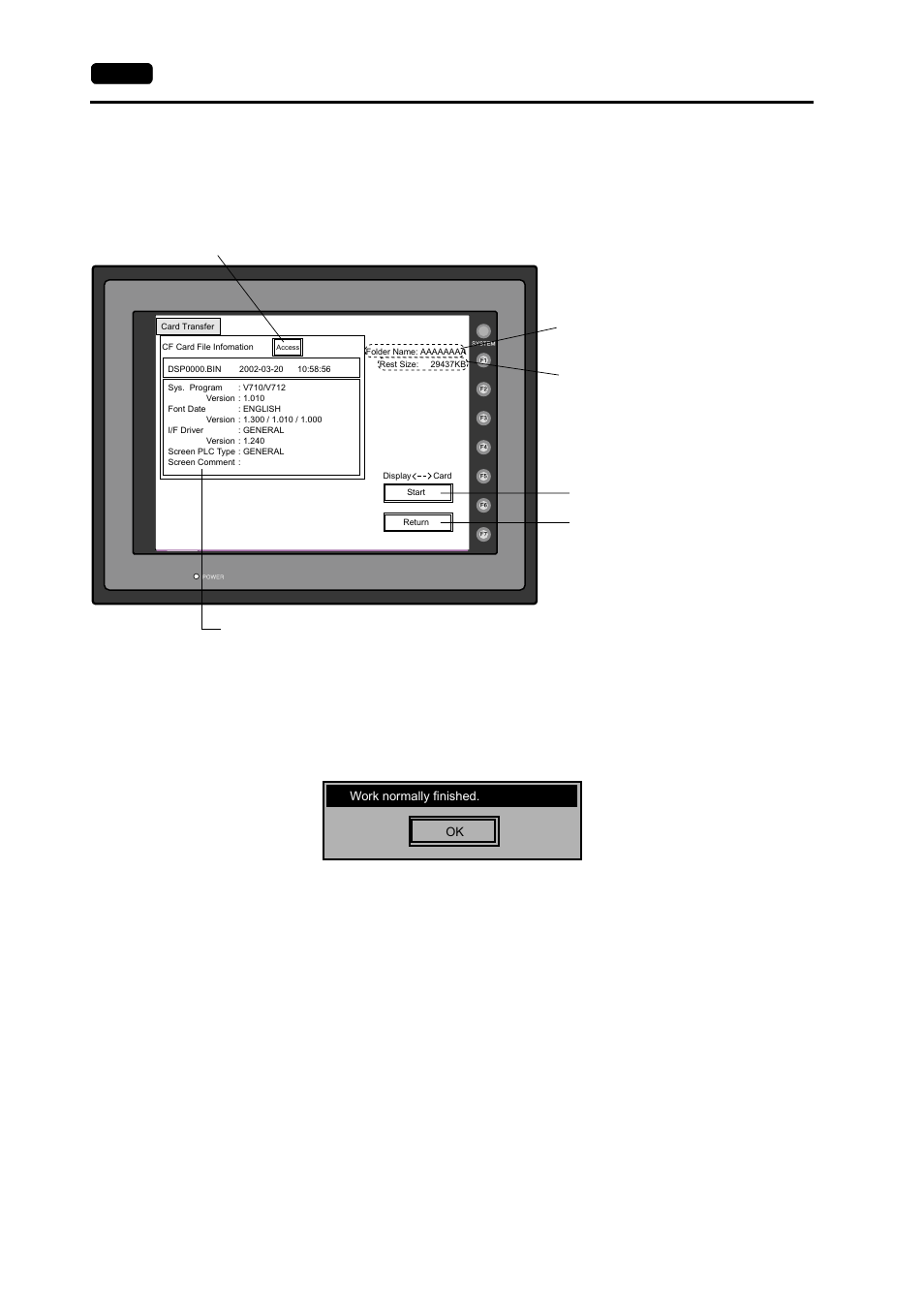 When [display <--> card] is selected | Hakko MONITOUCH V7 series User Manual | Page 77 / 344