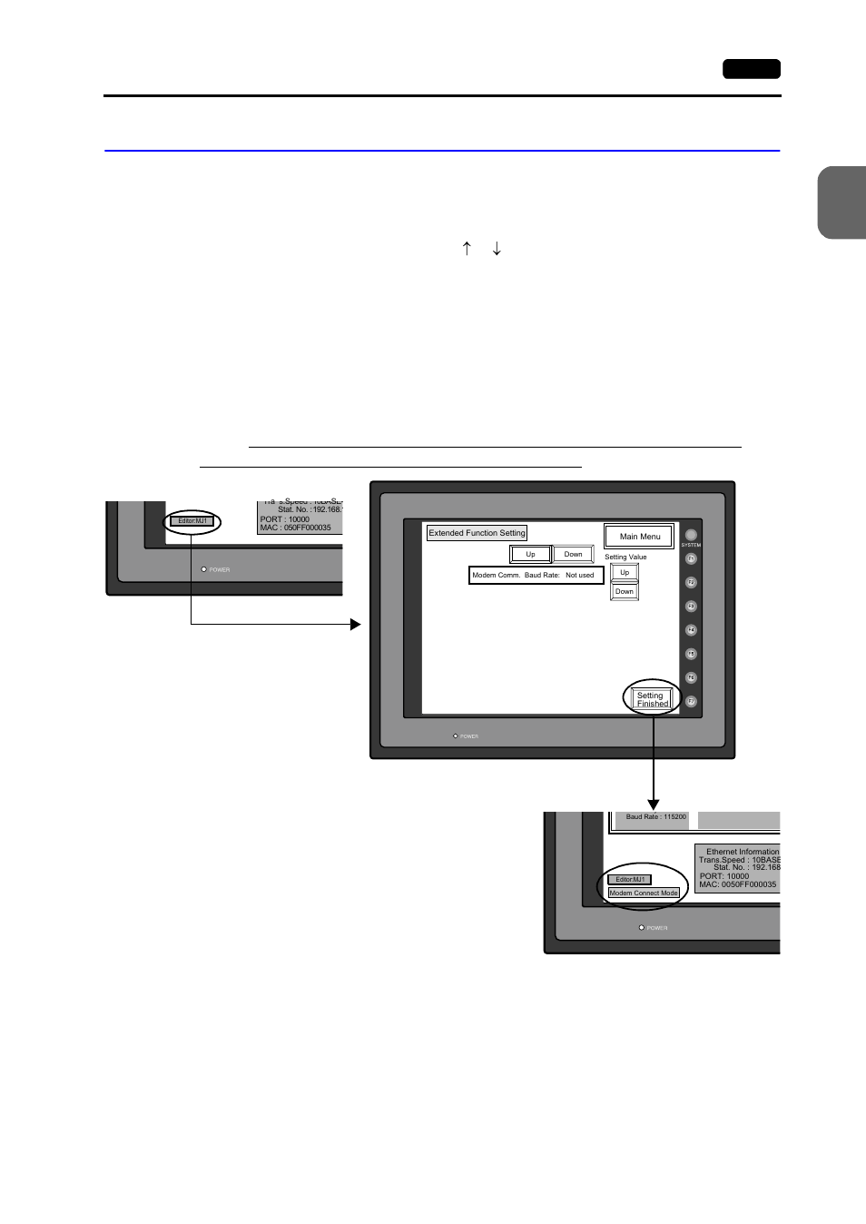 Extended function setting, Extended function setting -29, Mo n it o u ch o per at ion s | Hakko MONITOUCH V7 series User Manual | Page 86 / 344