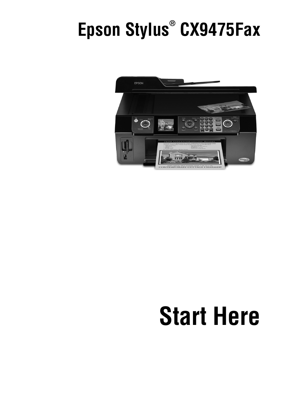 Epson Stylus CX9475Fax User Manual | 24 pages