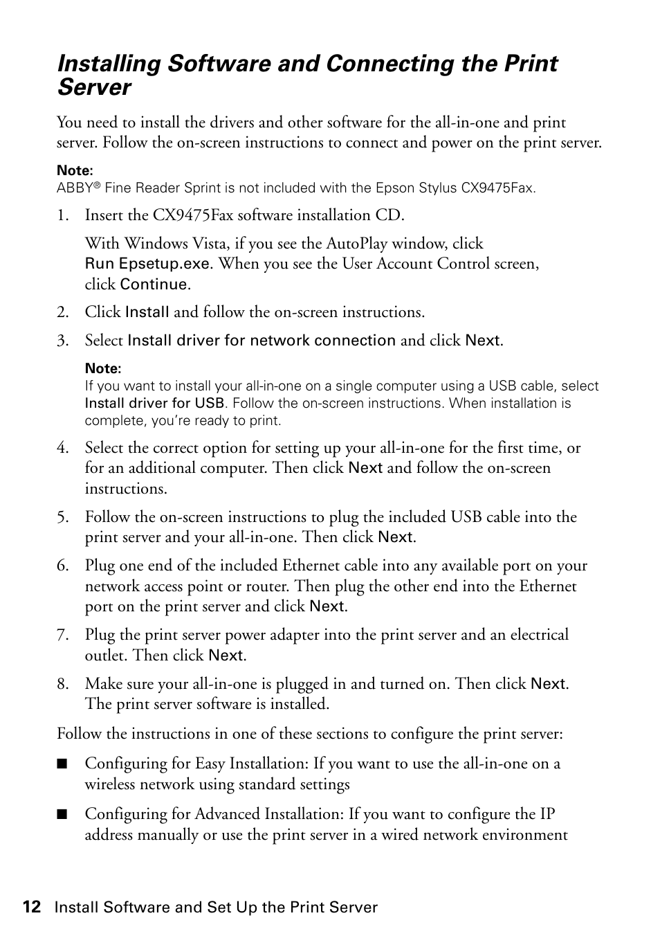 Epson Stylus CX9475Fax User Manual | Page 12 / 24