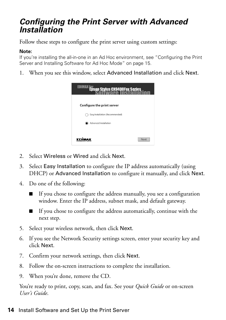 Epson Stylus CX9475Fax User Manual | Page 14 / 24