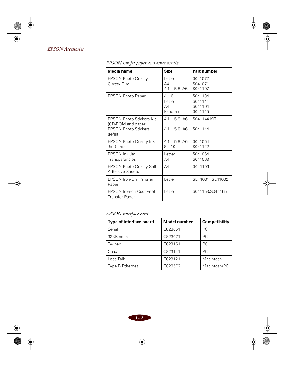 Epson 850 User Manual | Page 131 / 147