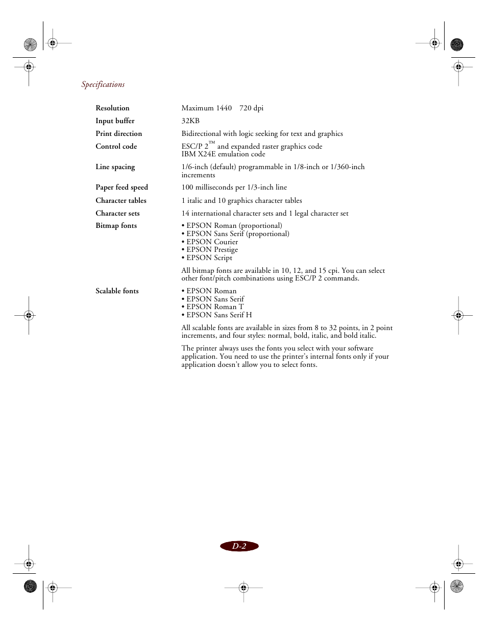 Epson 850 User Manual | Page 133 / 147