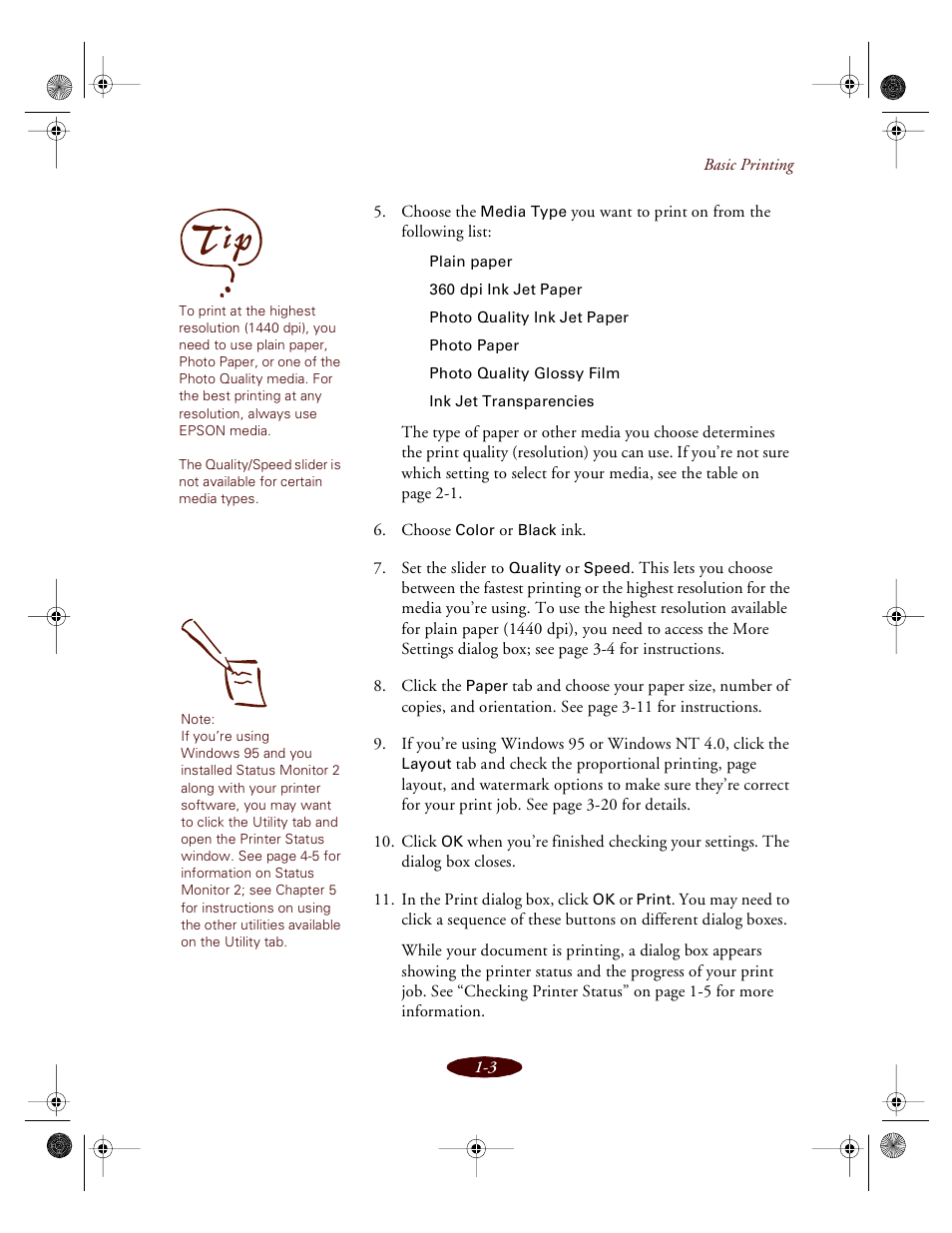 Epson 850 User Manual | Page 21 / 147