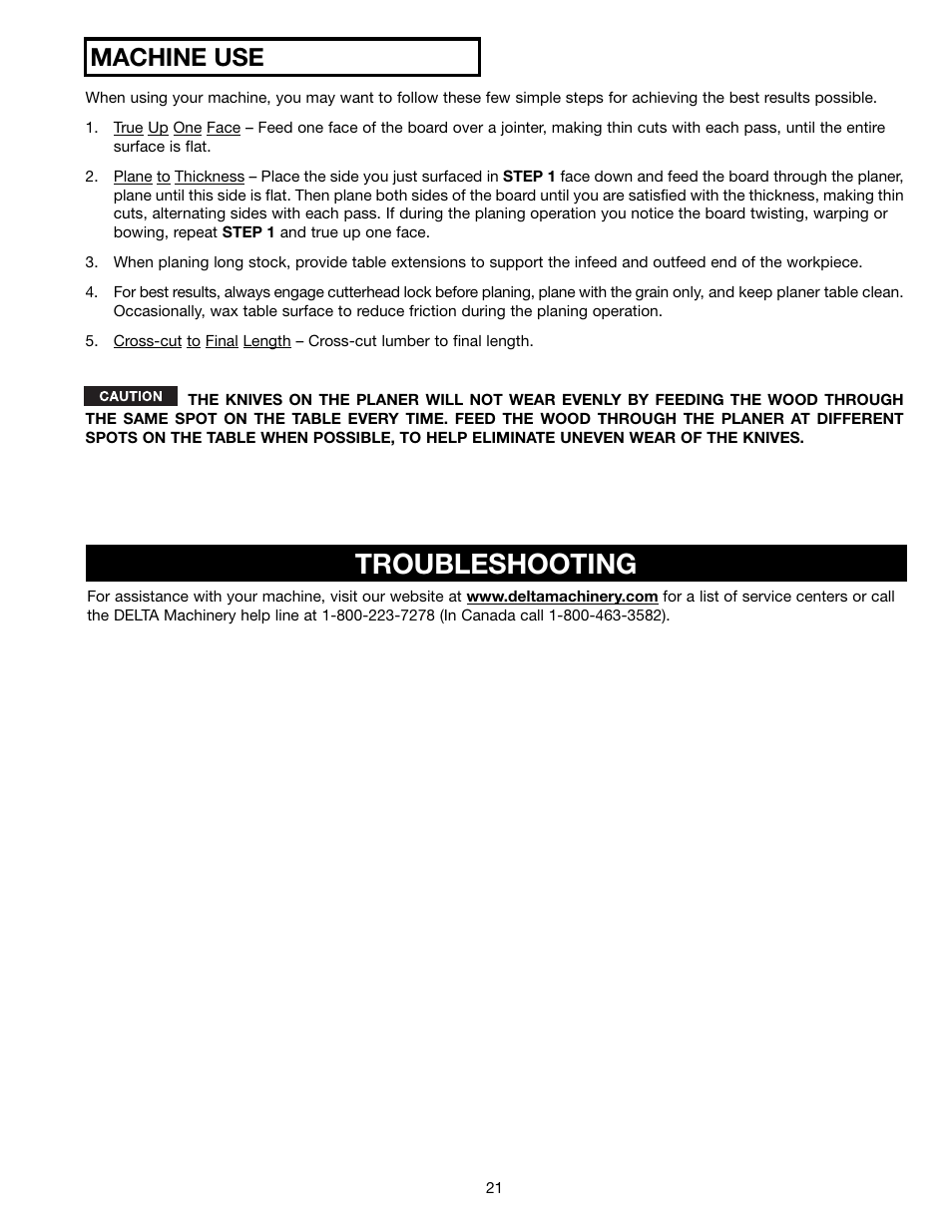 Troubleshooting, Machine use | Epson 22-681 User Manual | Page 21 / 24