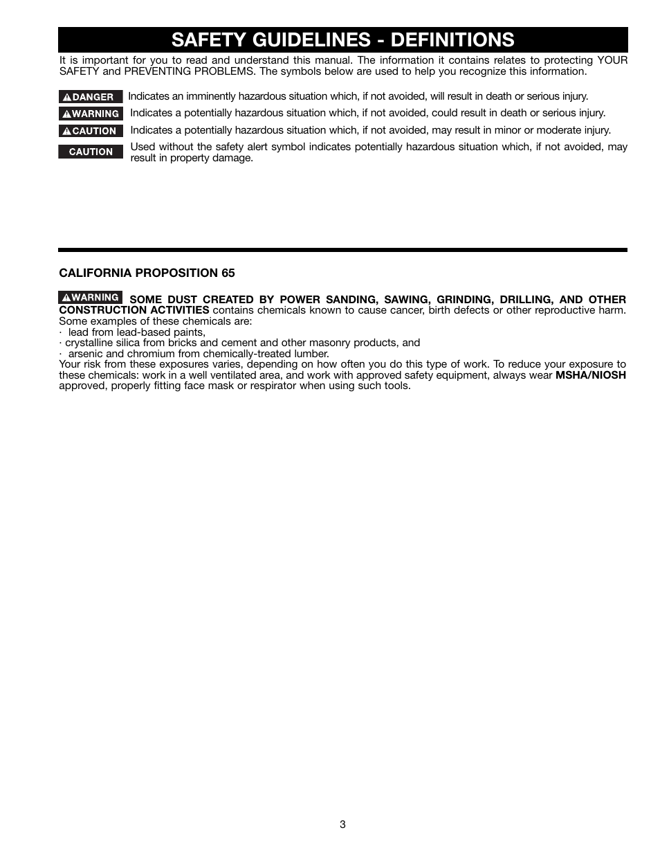 Safety guidelines - definitions | Epson 22-681 User Manual | Page 3 / 24