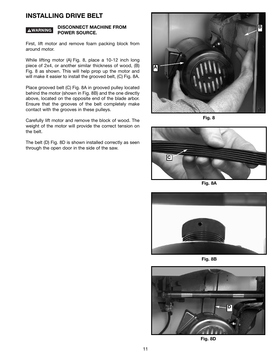 Installing drive belt | Epson 36-714 User Manual | Page 11 / 32